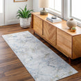 Load image into Gallery viewer, Ajamu Cream Marble Rug Washable - Clearance
