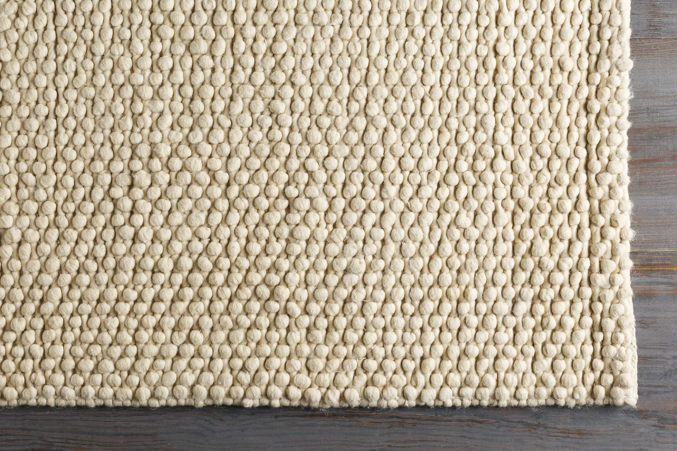 Lucerne Plain Cream Wool Rug LNE-1000