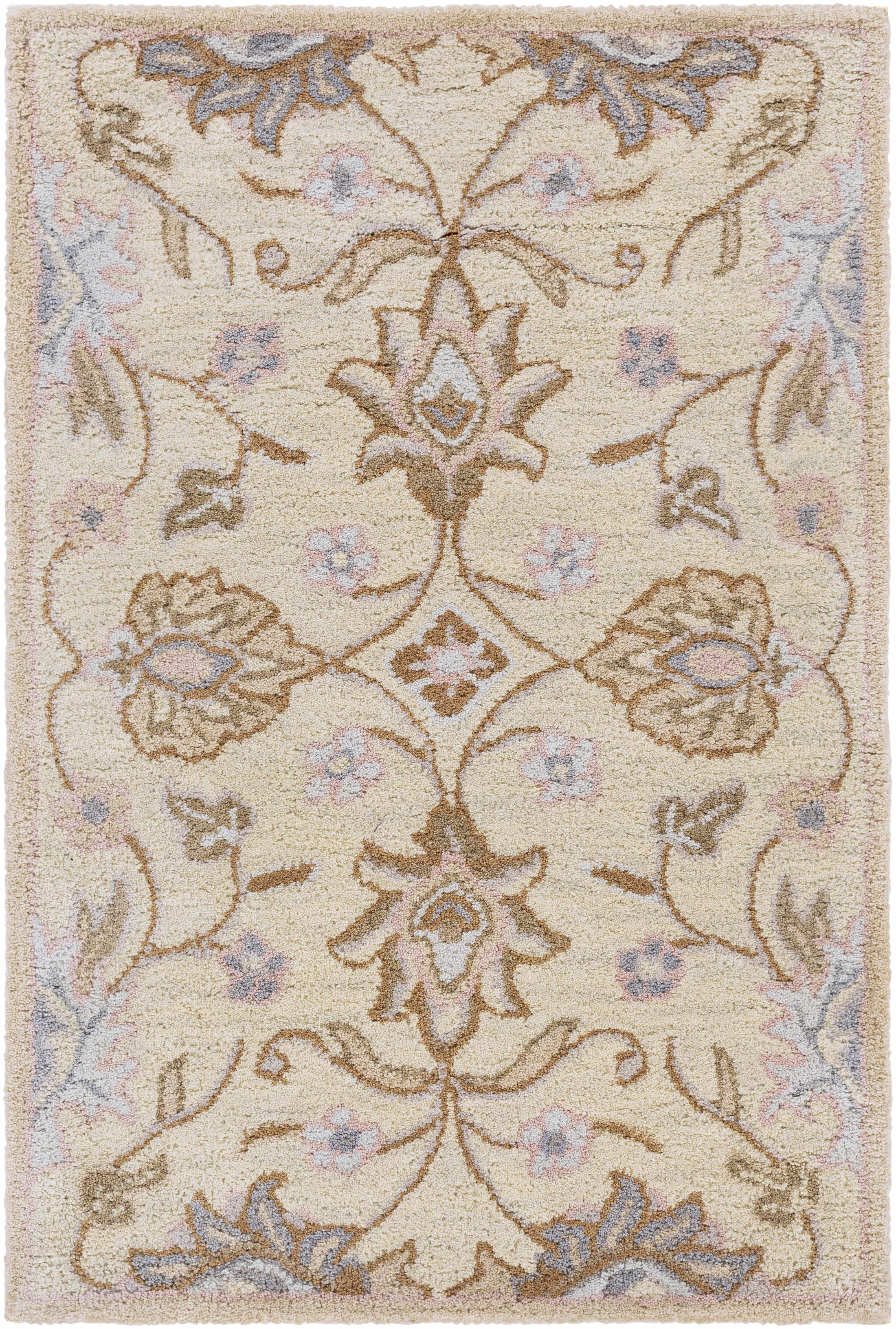 Conesus Hand Tufted Ivory 1109 Wool Rug