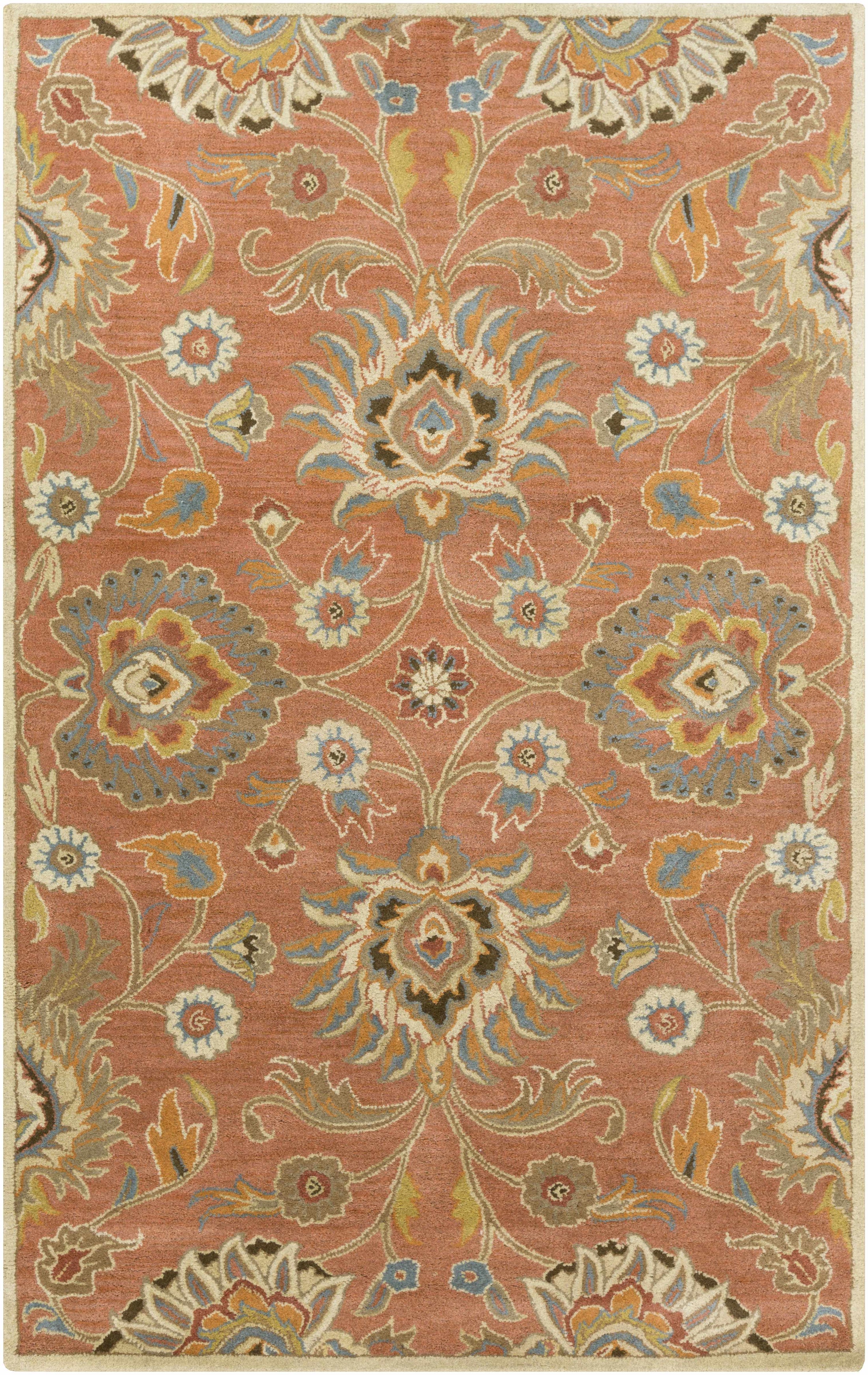 Conesus Burnt Orange 1112 Wool Area Rug