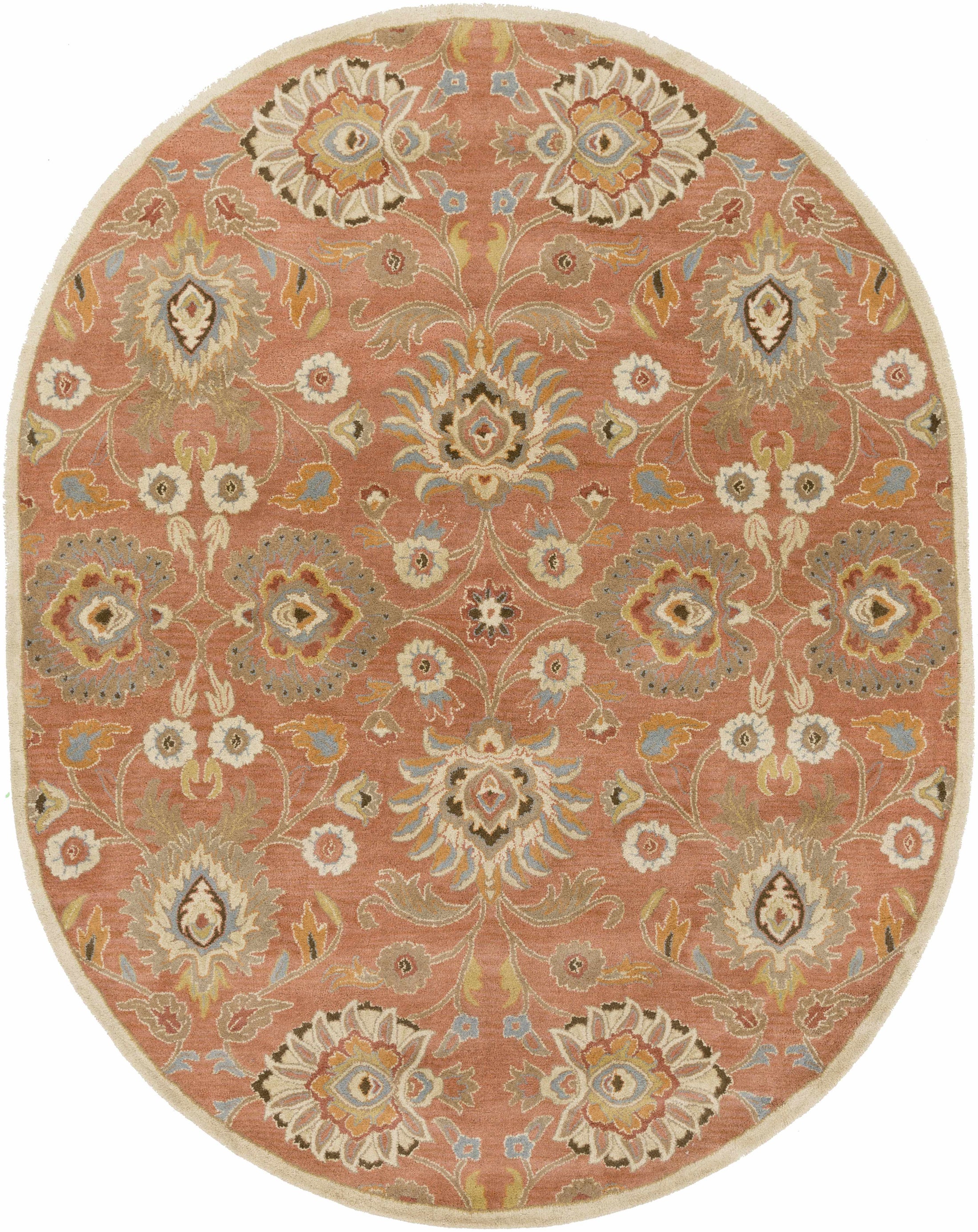 Conesus Burnt Orange 1112 Wool Area Rug