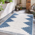 Load image into Gallery viewer, Djugun Navy Indoor & Outdoor Rug
