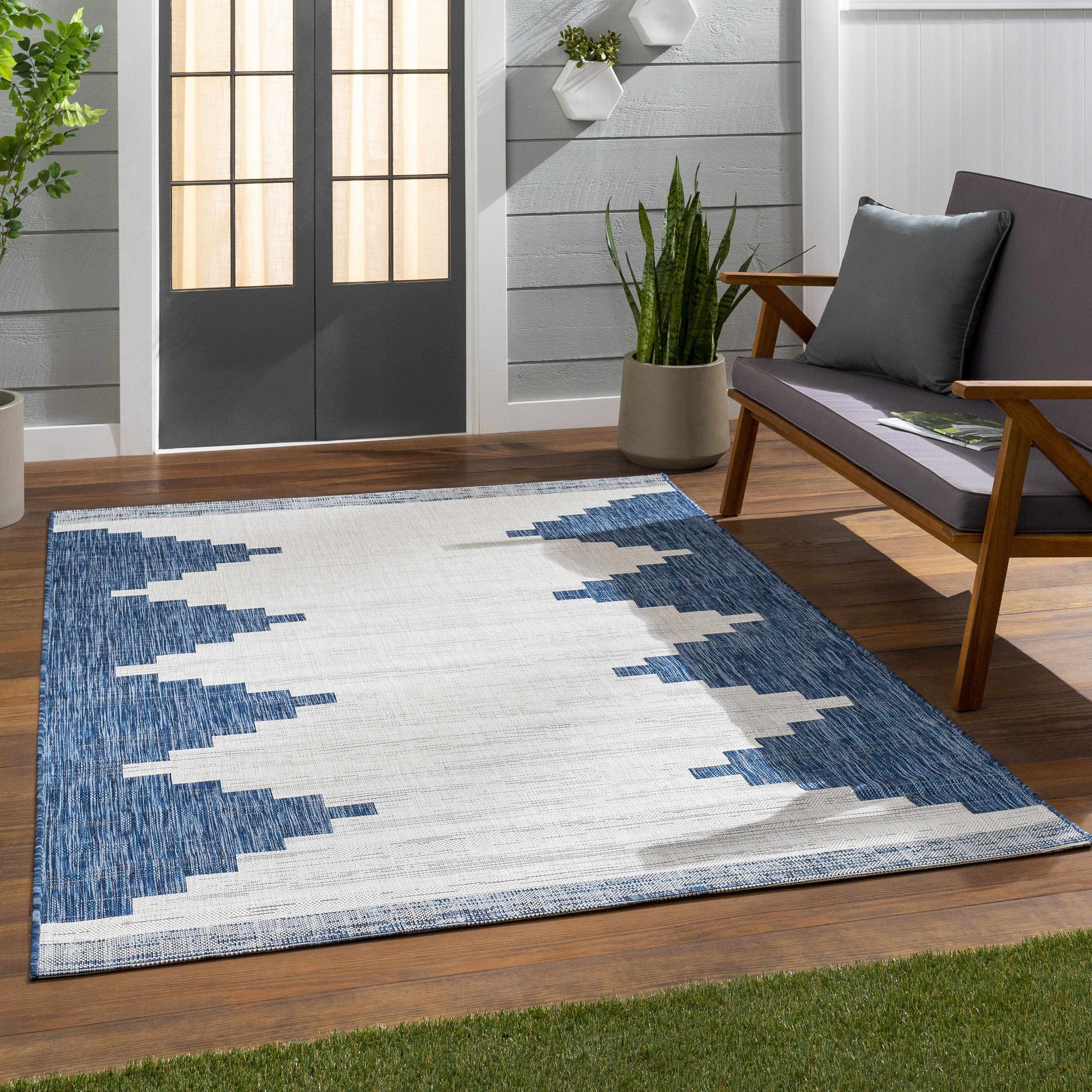 Djugun Navy Indoor & Outdoor Rug