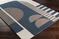 Load image into Gallery viewer, Brooklyn Blue&Gray Modern Wool Rug
