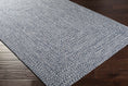 Load image into Gallery viewer, Blue Braided Faux Jute Rug
