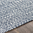 Load image into Gallery viewer, Blue Braided Faux Jute Rug
