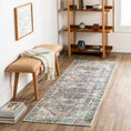 Load image into Gallery viewer, Blue Catigpian Distressed Washable Area Rug - Clearance
