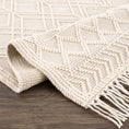 Load image into Gallery viewer, Ramsbury Beige Trellis Wool Rug
