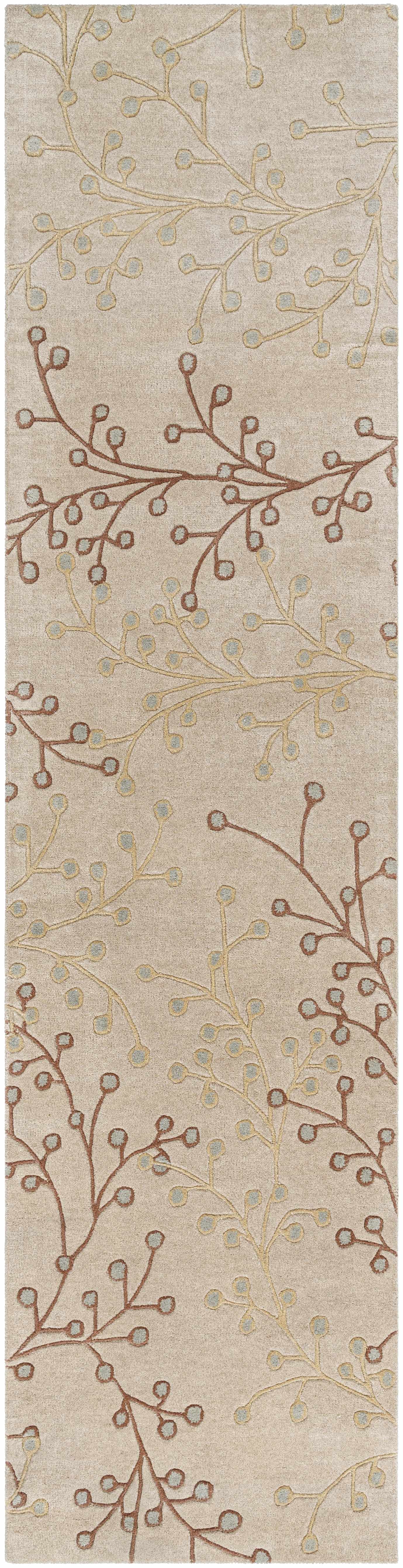 Elsu Beige&Gray Wool Rug