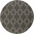 Load image into Gallery viewer, Unique Black Lattice Trellis Outdoor Rug
