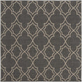 Load image into Gallery viewer, Unique Black Lattice Trellis Outdoor Rug
