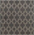 Load image into Gallery viewer, Unique Black Lattice Trellis Outdoor Rug
