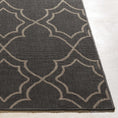 Load image into Gallery viewer, Unique Black Lattice Trellis Outdoor Rug
