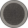 Load image into Gallery viewer, Coonamble Bordered Antrasit Outdoor Rug
