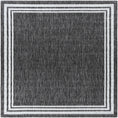 Load image into Gallery viewer, Coonamble Bordered Antrasit Outdoor Rug
