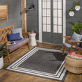 Load image into Gallery viewer, Coonamble Bordered Antrasit Outdoor Rug
