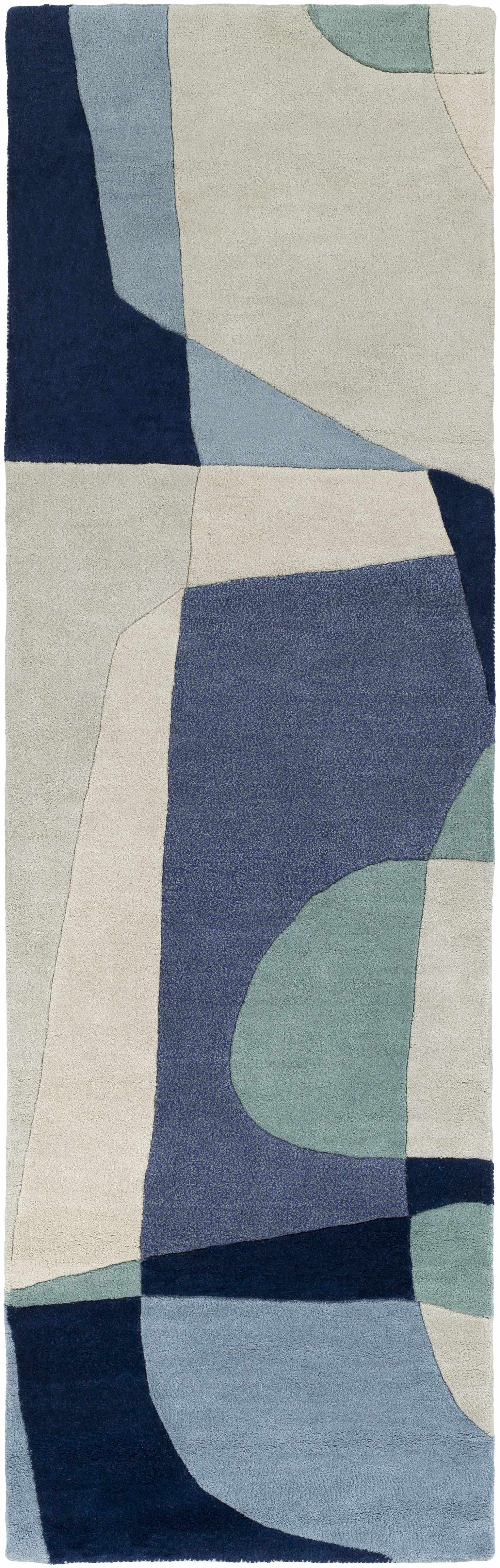 Crawfordsville Modern Wool Rug