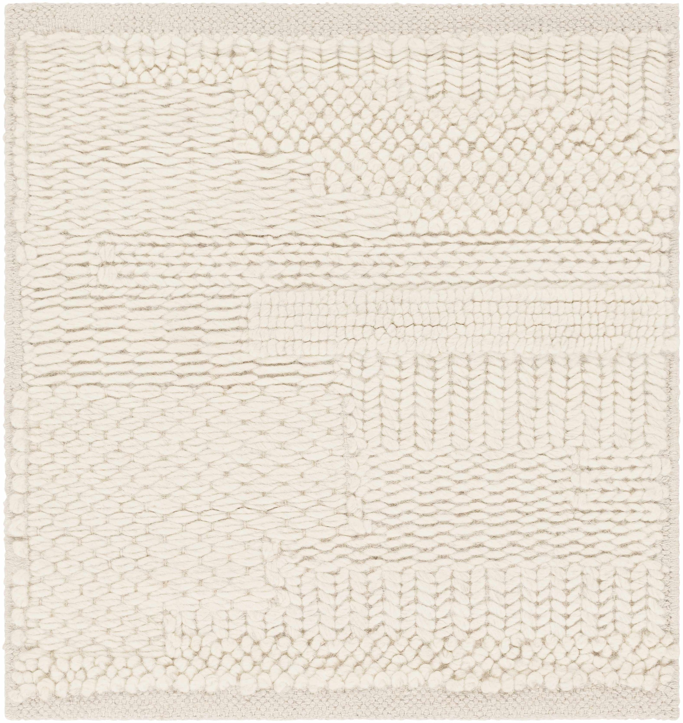 Cypress Cream Textured Wool Rug