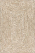 Load image into Gallery viewer, Cream Braided Faux Jute Rug
