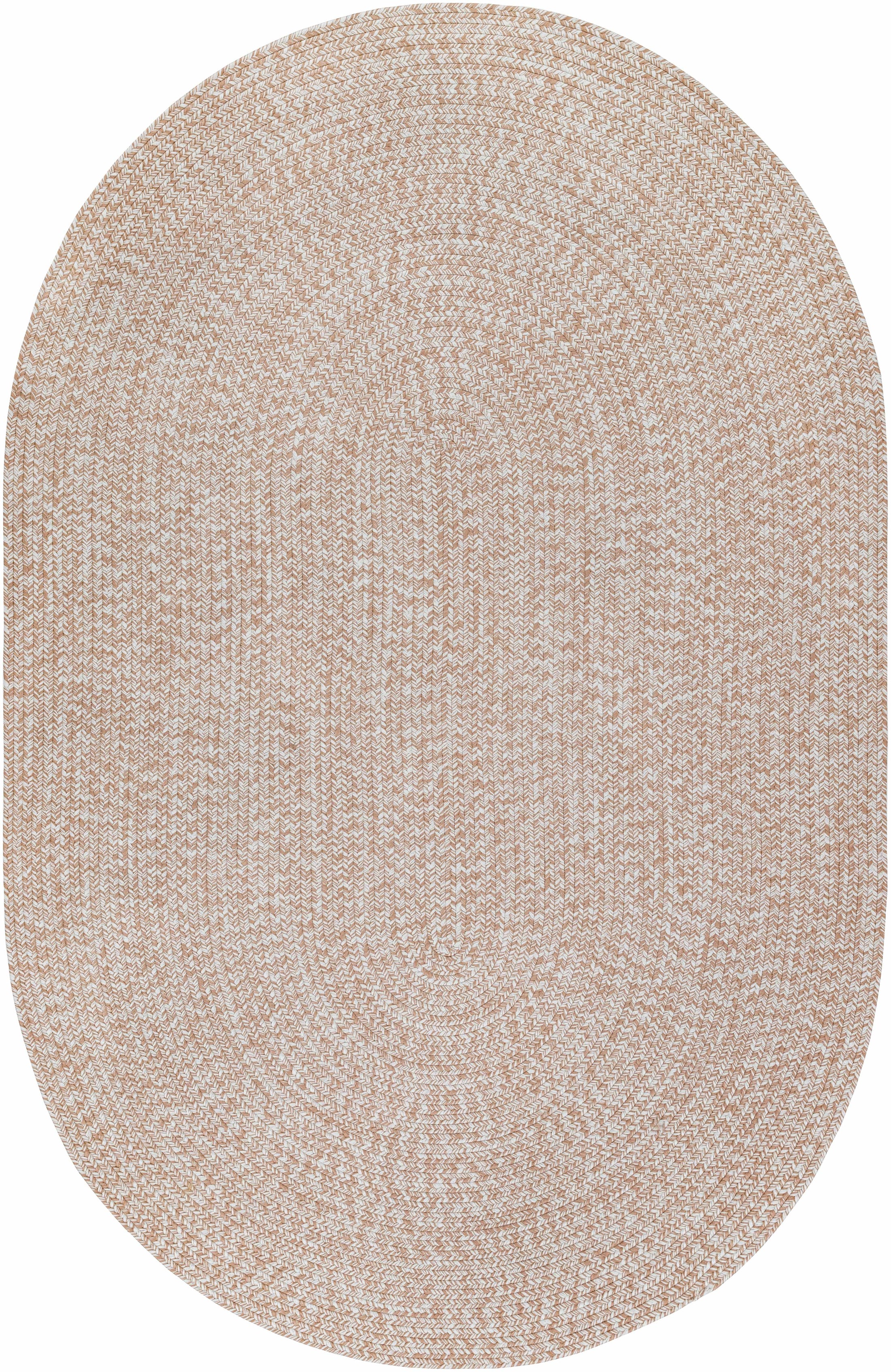 Cream Braided Faux Jute Rug