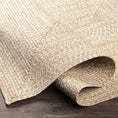 Load image into Gallery viewer, Cream Braided Faux Jute Rug
