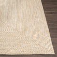 Load image into Gallery viewer, Cream Braided Faux Jute Rug
