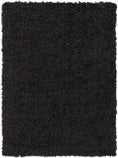 Load image into Gallery viewer, Siari Solid Black Shag Rug
