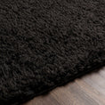 Load image into Gallery viewer, Siari Solid Black Shag Rug
