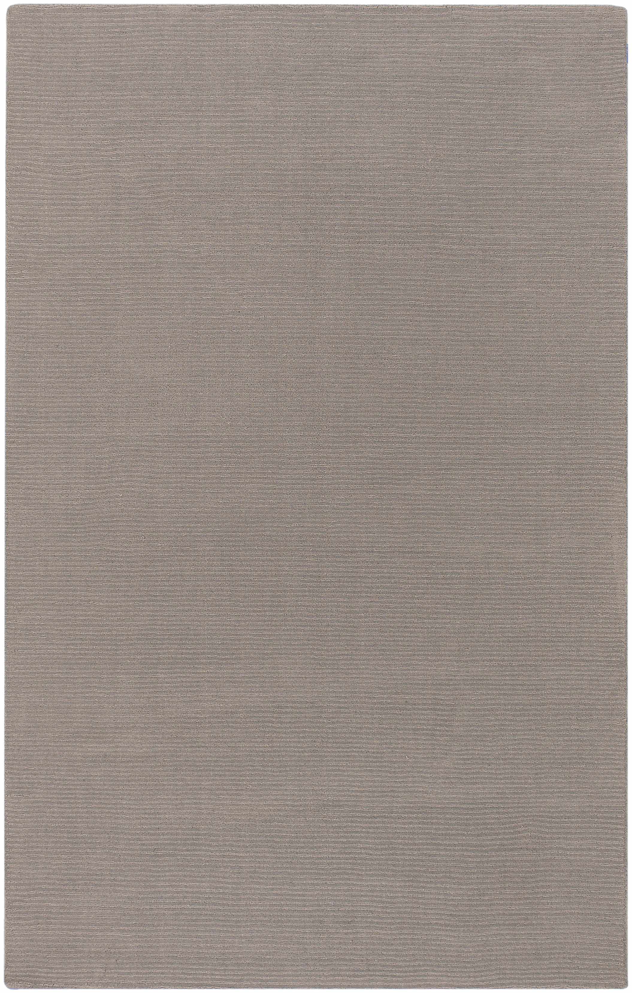 Brockton Solid Wool Gray Area Rug