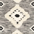 Load image into Gallery viewer, Gardner Cream on Gray Wool Tassel Rug - Clearance
