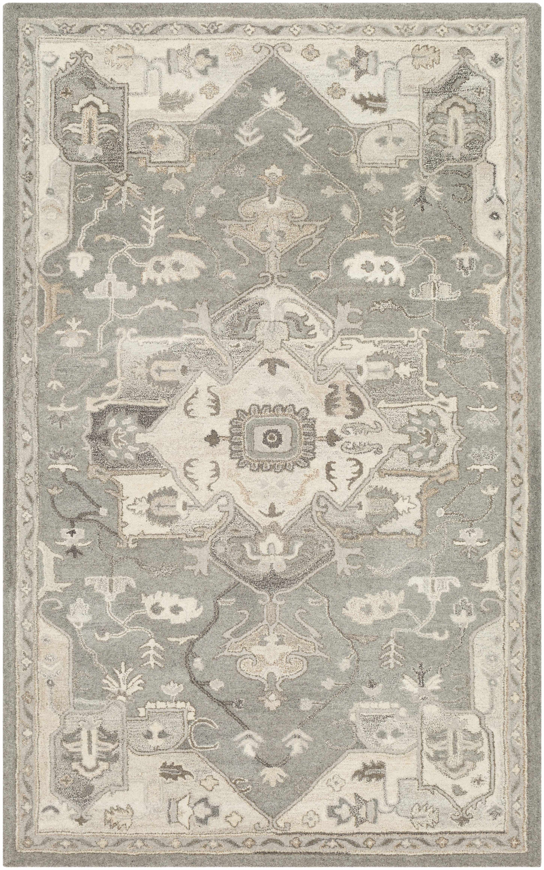 Broomfield 1196 Hand Tufted Taupe Wool Rug