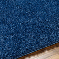 Load image into Gallery viewer, Faina Solid Dark Blue Shag Rug Washable
