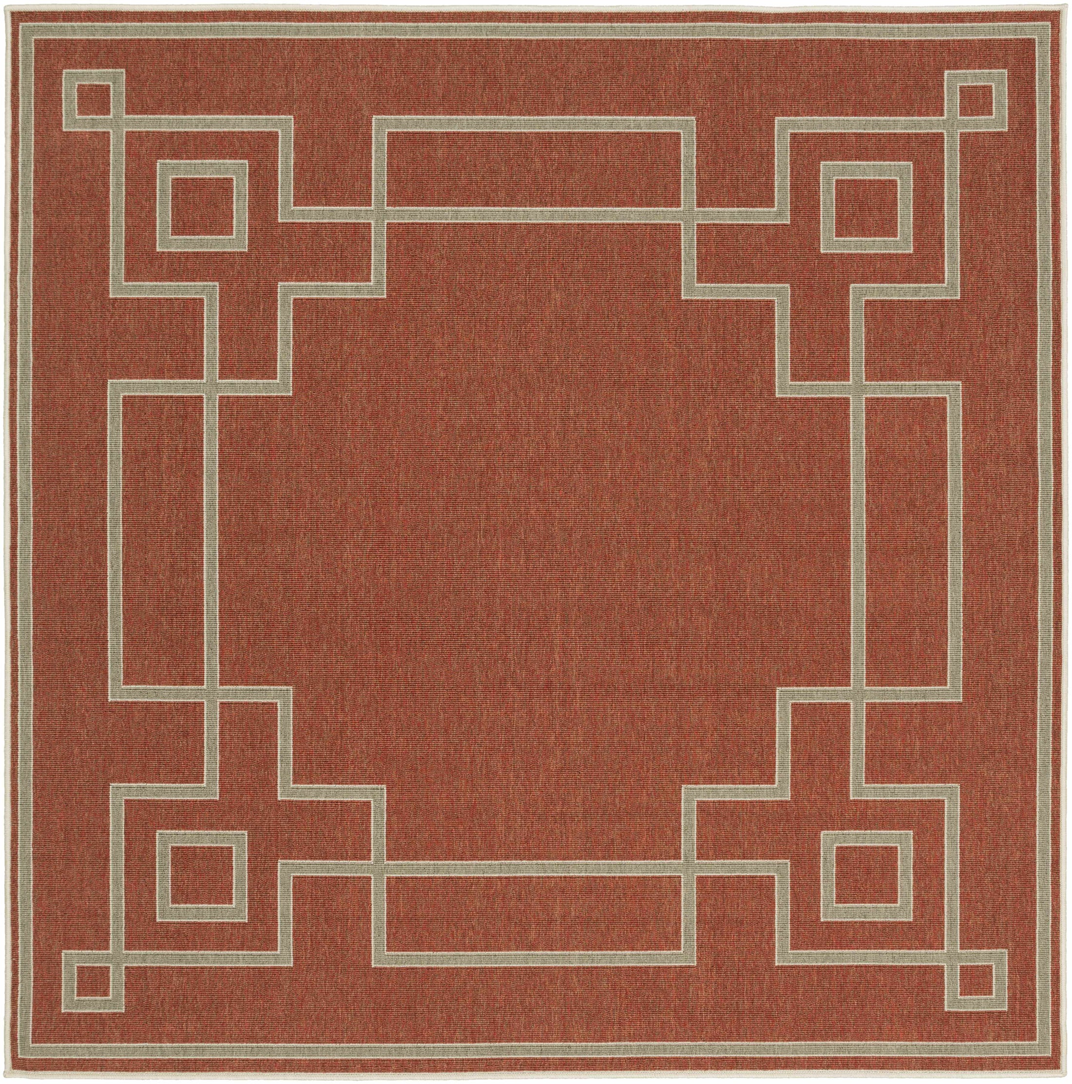 Harborgreek Brick Red Outdoor Rug