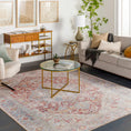 Load image into Gallery viewer, Cream Rust Leeston Vintage Washable Area Rug - Clearance
