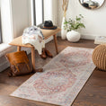 Load image into Gallery viewer, Cream Rust Leeston Vintage Washable Area Rug - Clearance
