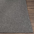 Load image into Gallery viewer, Black Braided Faux Jute Rug
