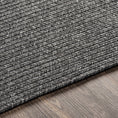 Load image into Gallery viewer, Black Braided Faux Jute Rug
