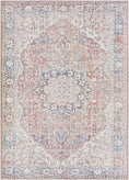 Load image into Gallery viewer, Cream Rust Maribojoc Medallion Washable Area Rug
