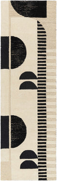 Load image into Gallery viewer, Brooklyn Black&White Modern Wool Rug
