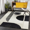 Load image into Gallery viewer, Brooklyn Black&White Modern Wool Rug
