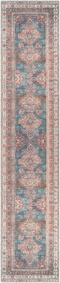 Load image into Gallery viewer, Baltinglass Rust & Blue Washable Rug
