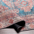 Load image into Gallery viewer, Baltinglass Rust & Blue Washable Rug
