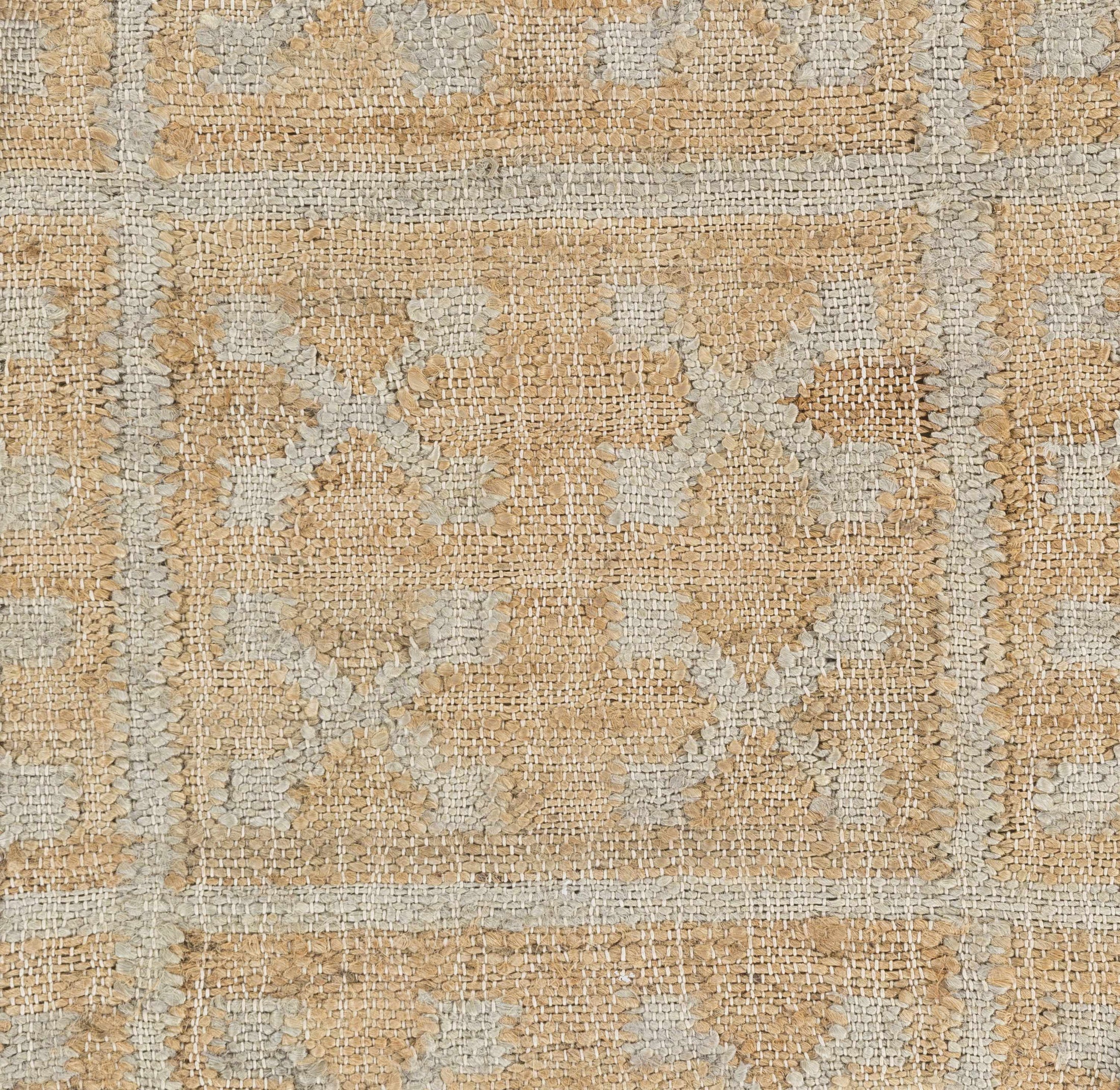 Rice Handcrafted Fringed Jute Carpet