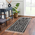 Load image into Gallery viewer, Black Godalming Shag Rug - Clearance
