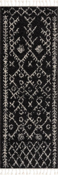 Load image into Gallery viewer, Black Godalming Shag Rug - Clearance
