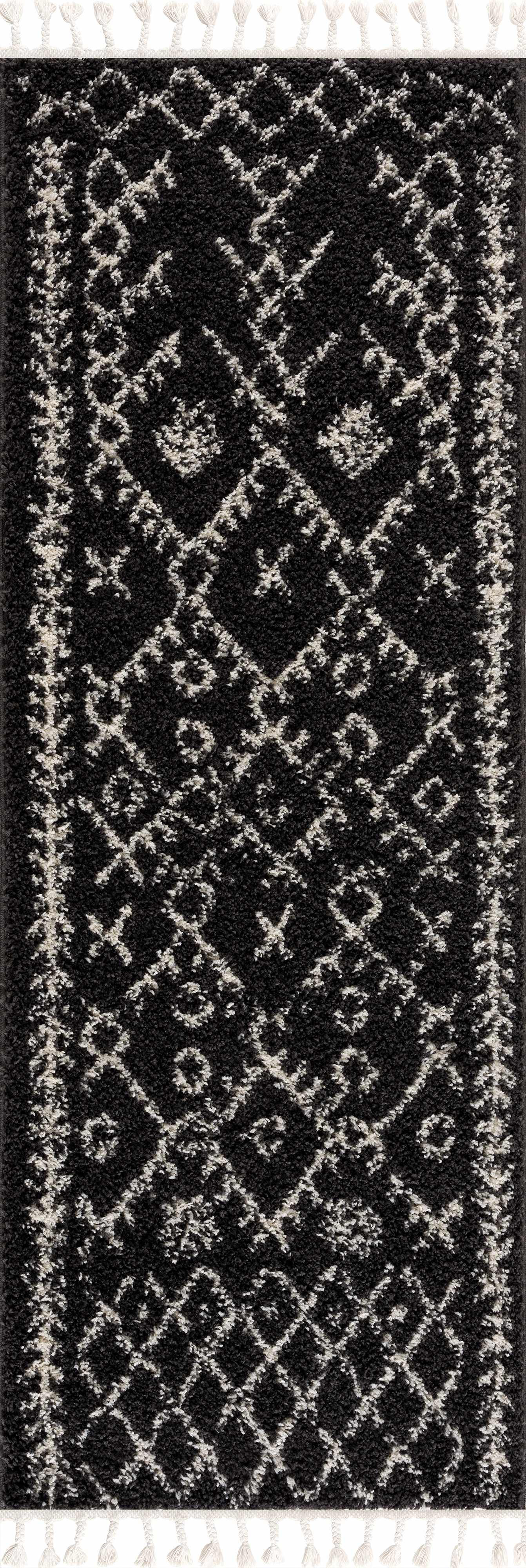 Black Godalming Shag Rug - Clearance