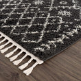 Load image into Gallery viewer, Black Godalming Shag Rug - Clearance
