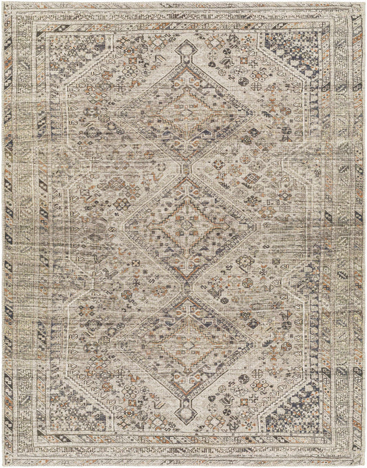 Barny Beige Washable Area Rug