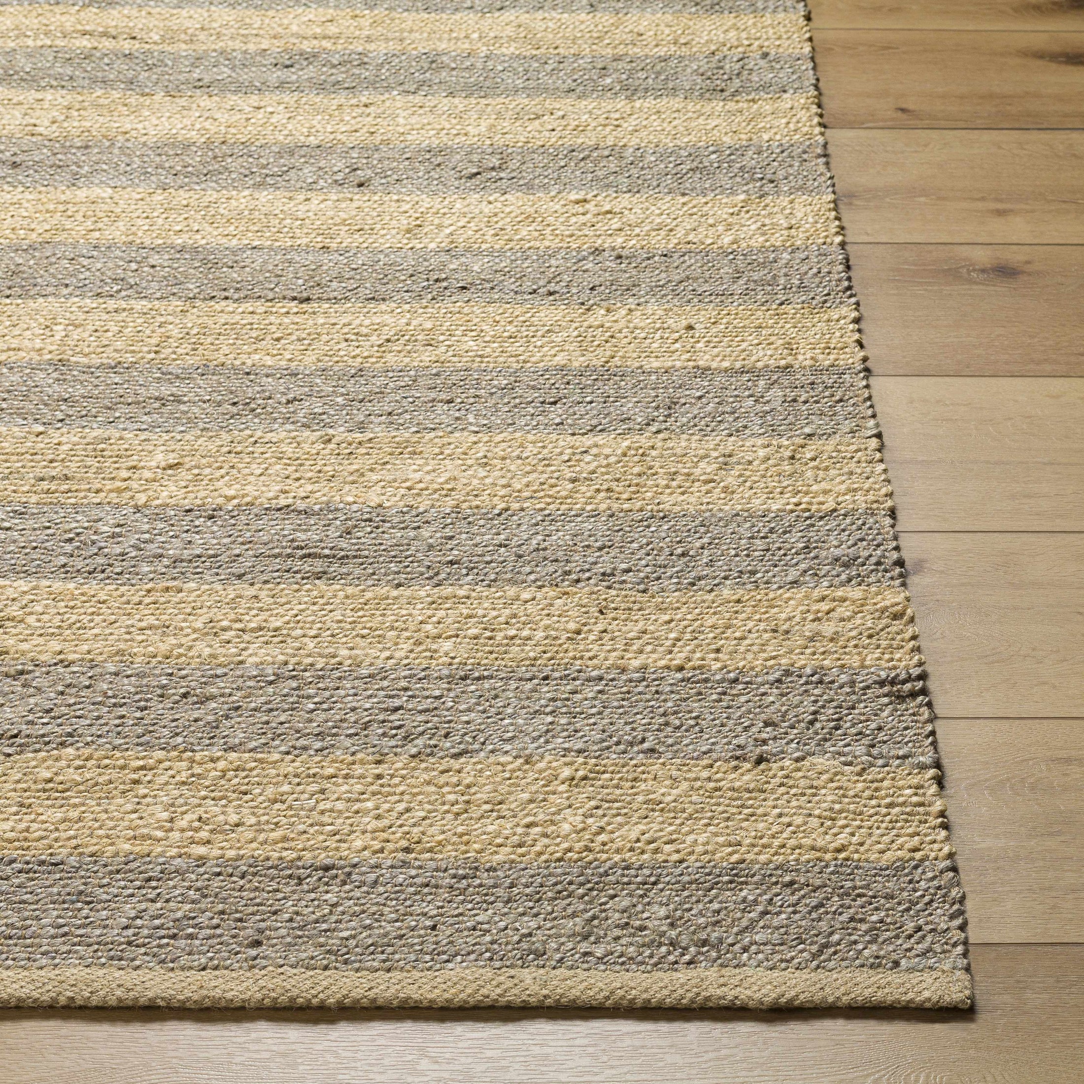 Ilkay Block Stripe Jute Rug