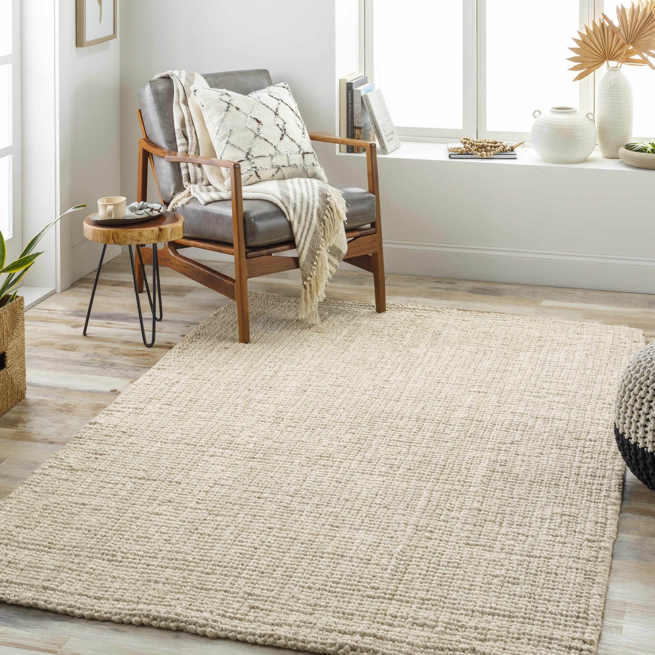 Calla Jute Beige Area Rug - Livabliss x Becki Owens